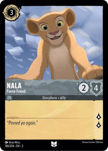 Nala - Fierce Friend 186/204 Uncommon Into the Inklands Lorcana Near Mint