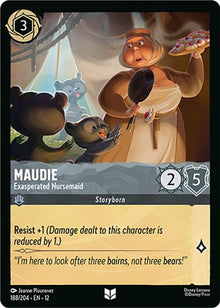 Maudie - Exasperated Nursemaid 188/204 Uncommon Wilds Unknown Lorcana Near Mint