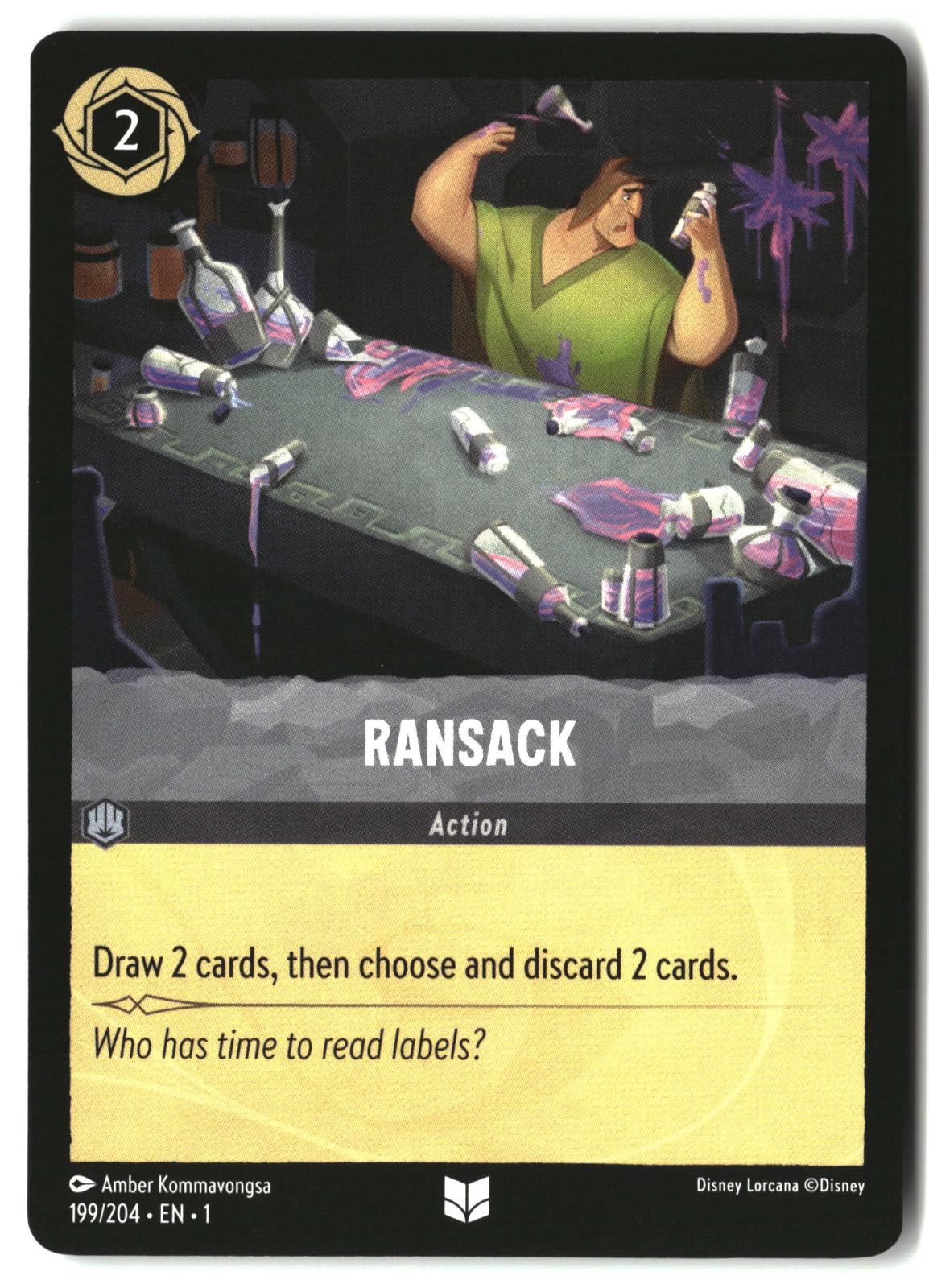 Ransack 199/204 Uncommon The First Chapter Lorcana Lightly Played