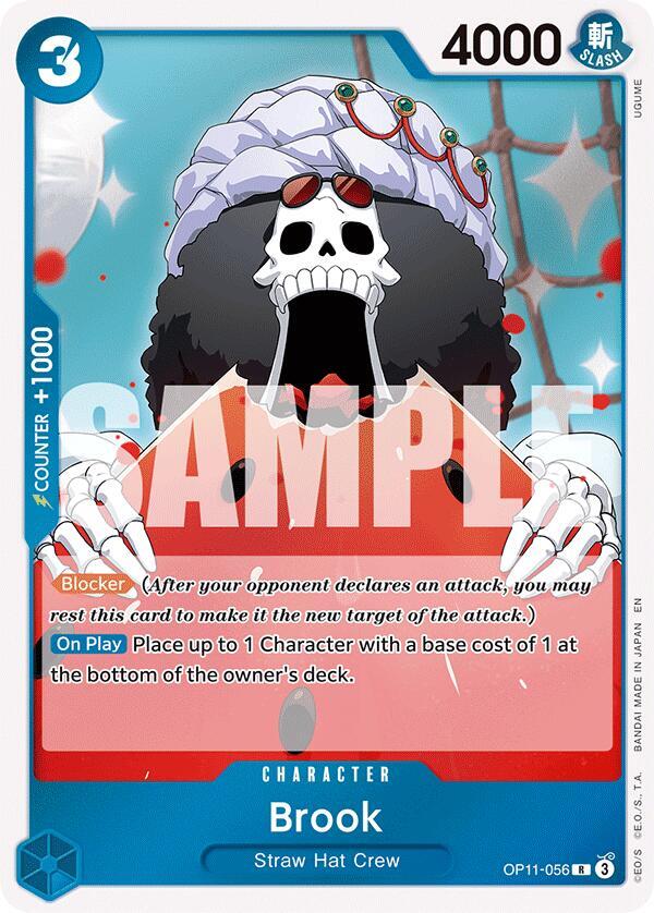 Brook OP11-056 Rare A Fist of Divine Speed One Piece Foil Near Mint