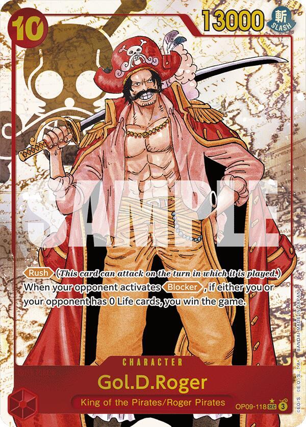 Gol.D.Roger (Alternate Art) OP09-118 Emperors in the New World One Piece Foil NM
