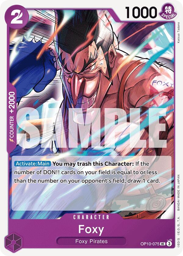 Foxy OP10-075 Uncommon Royal Blood One Piece Near Mint