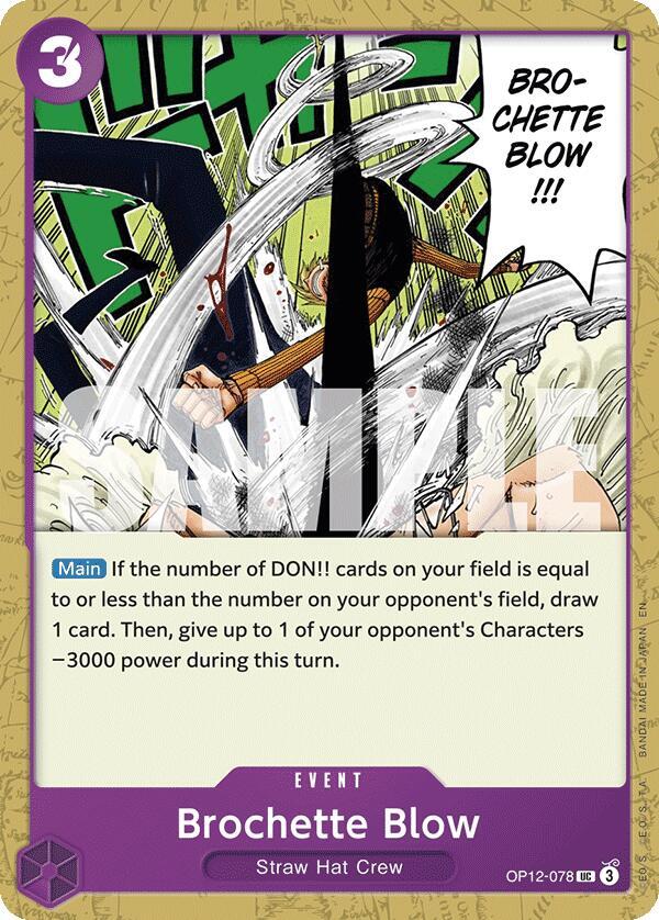 Brochette Blow OP12-078 Uncommon Legacy of the Master One Piece Near Mint