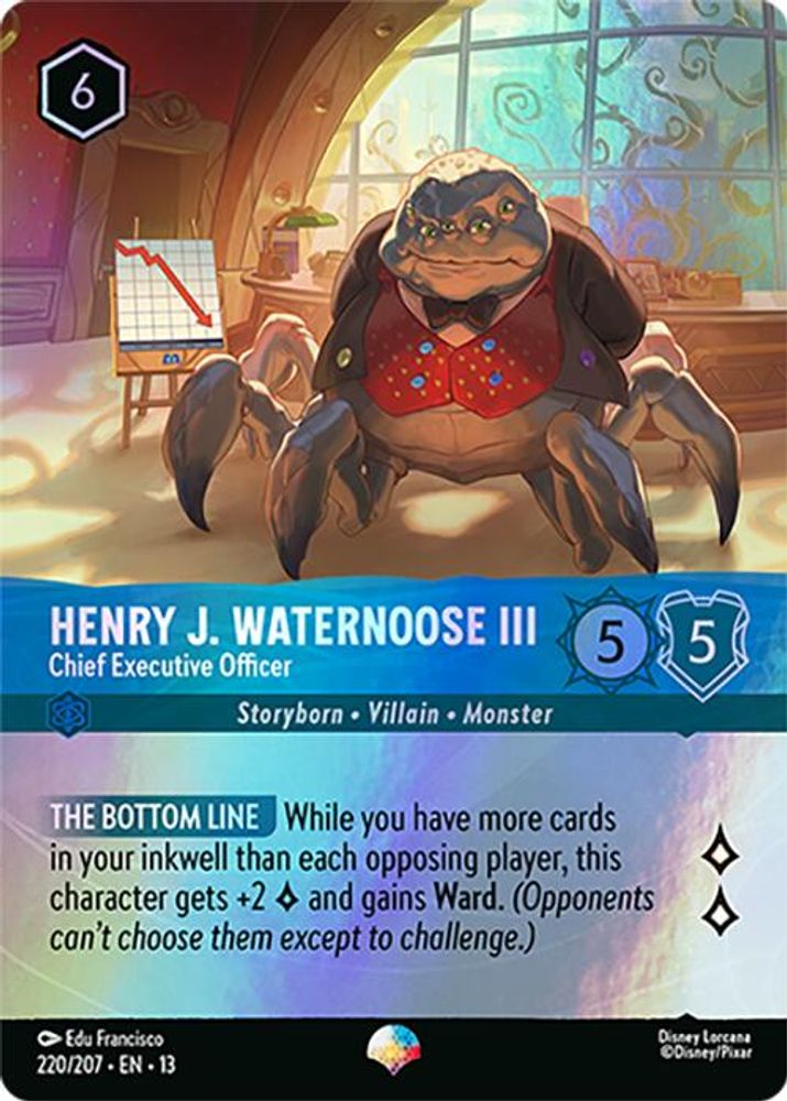 Henry J. Waternoose III - Chief Executive Officer (Epic) 220/204 Lorcana Holo NM
