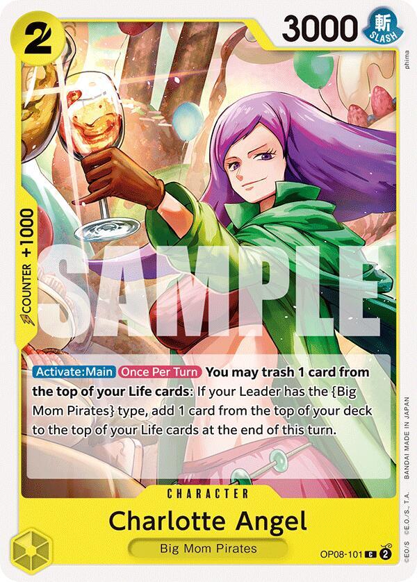 Charlotte Angel OP08-101 Common Two Legends One Piece Near Mint