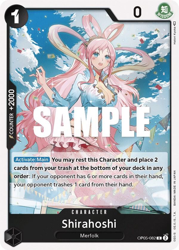 Shirahoshi OP05-082 Rare Awakening of the New Era One Piece Foil Near Mint