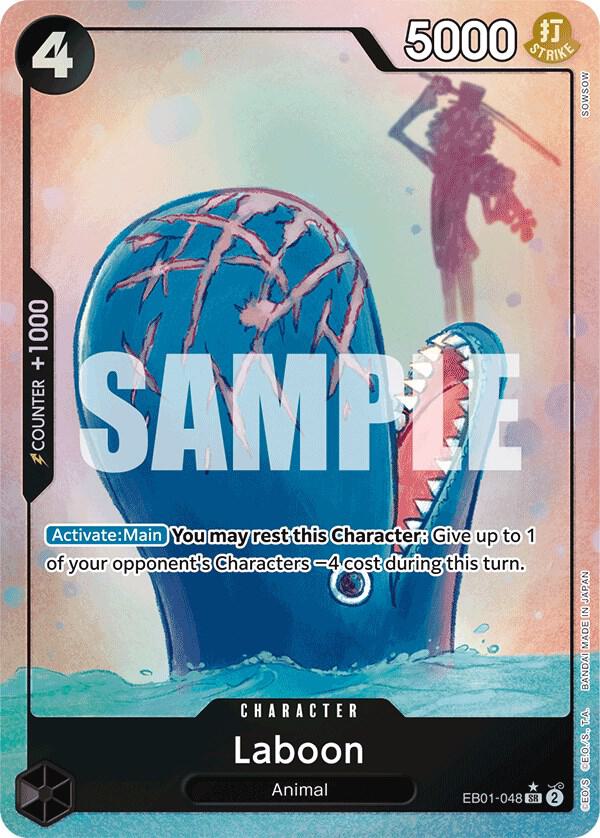 Laboon (048) (Alternate Art) EB01-048 Extra Booster: Memorial Collection One Piece Foil NM