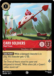 Card Soldiers - Royal Troops 129/204 Common Archazia's Island Lorcana Near Mint