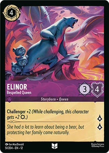 Elinor - Bespelled Queen 51/204 Uncommon Wilds Unknown Lorcana Near Mint