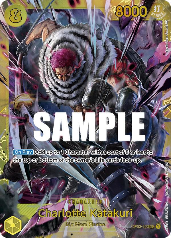 Charlotte Katakuri (123) OP03-123 Pillars of Strength One Piece Foil NM