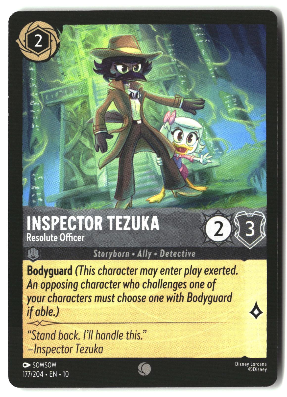 Inspector Tezuka - Resolute Officer 177/204 Whispers in the Well Lorcana LP