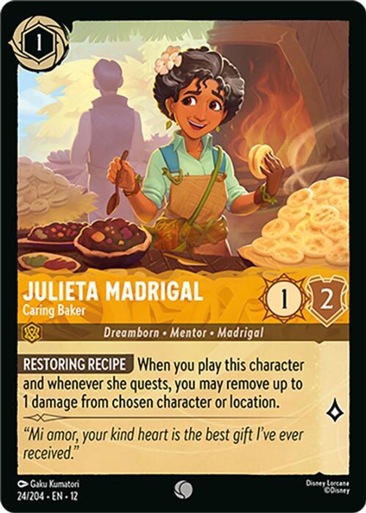 Julieta Madrigal - Caring Baker 24/204 Common Wilds Unknown Lorcana Near Mint