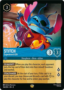 Stitch - Experiment 626 166/204 Legendary Reign of Jafar Lorcana Near Mint
