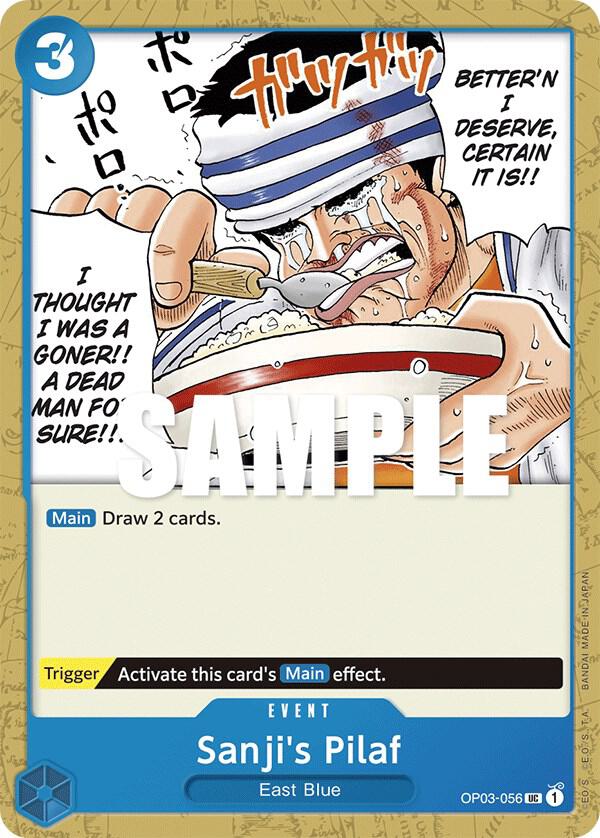 Sanji's Pilaf OP03-056 Uncommon Pillars of Strength One Piece Near Mint