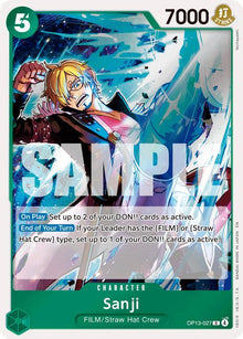 Sanji OP13-027 Rare Carrying On His Will One Piece Foil Near Mint