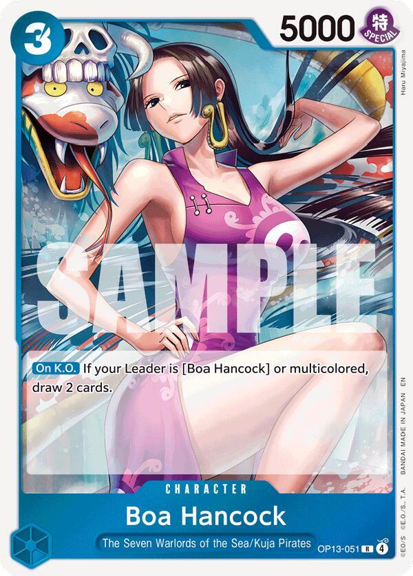 Boa Hancock OP13-051 Rare Carrying On His Will One Piece Foil Near Mint