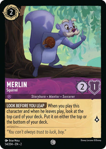 Merlin - Squirrel 54/204 Common Rise of the Floodborn Lorcana Near Mint