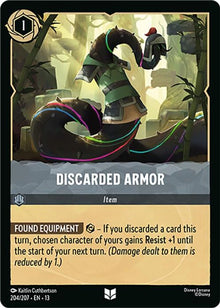 Discarded Armor 204/204 Uncommon Attack of the Vine! Lorcana Near Mint