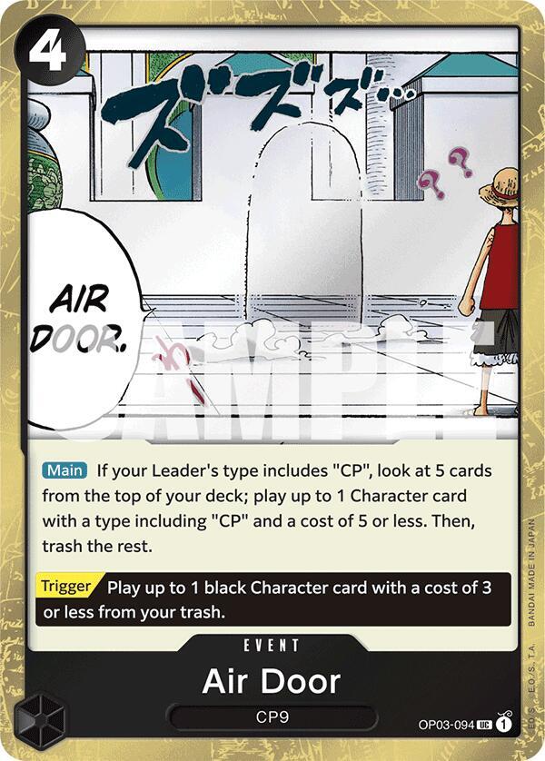 Air Door (Jolly Roger Foil) OP03-094 Premium Booster -The Best- One Piece NM
