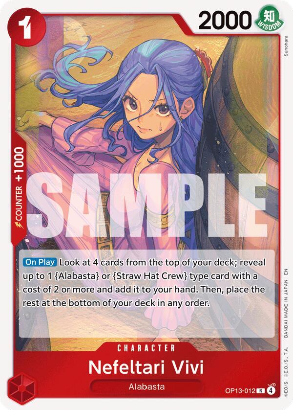 Nefeltari Vivi OP13-012 Rare Carrying On His Will One Piece Foil Near Mint