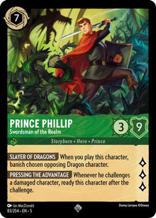 Prince Phillip - Swordsman of the Realm 83/204 Shimmering Skies Lorcana NM