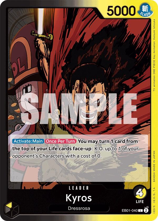 Kyros EB01-040 Leader Extra Booster: Memorial Collection One Piece Near Mint