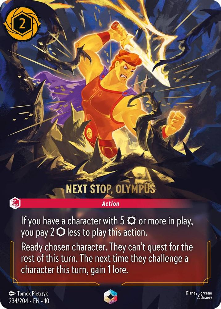 Next Stop, Olympus (Enchanted) 234/204 Whispers in the Well Lorcana Holo NM