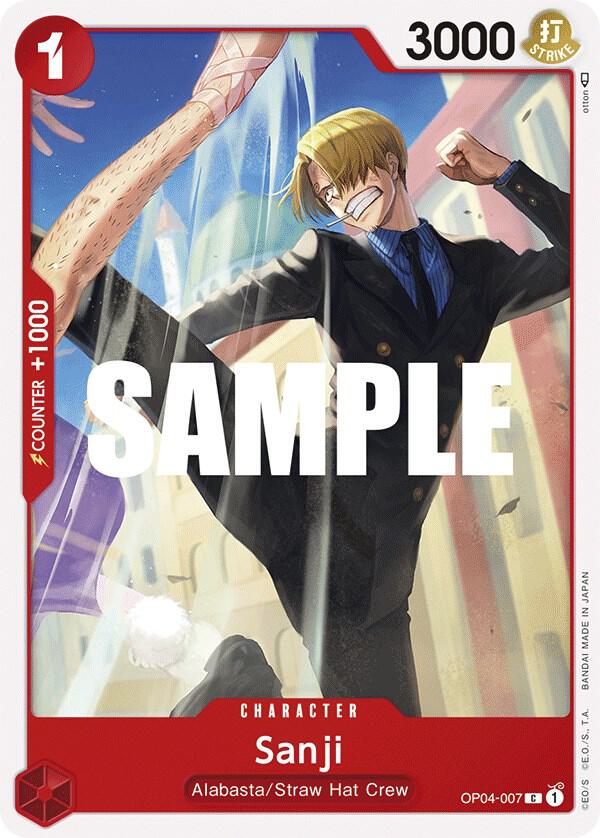 Sanji (007) OP04-007 Common Kingdoms of Intrigue One Piece Near Mint