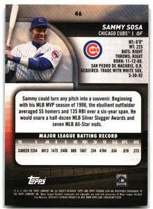 Sammy Sosa - 2025 Stadium Club - #46 back