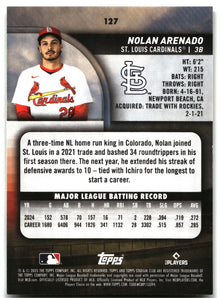 Nolan Arenado - 2025 Stadium Club - #127 back
