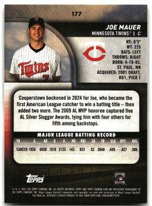 Joe Mauer - 2025 Stadium Club - #177 back