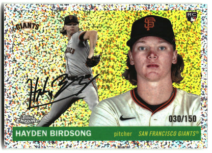 2025 Topps Chrome Platinum #336 Hayden Birdsong Speckle Refractors #/150 front