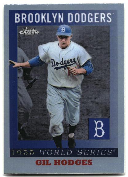 2025 Topps Chrome Platinum #55WS-5 Gil Hodges 1955 World Series front
