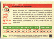 2025 Topps Chrome Platinum #354 Adrián González back