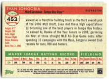 2025 Topps Chrome Platinum #453 Evan Longoria back