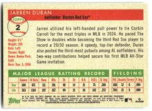 2025 Topps Chrome Platinum #2 Jarren Duran back