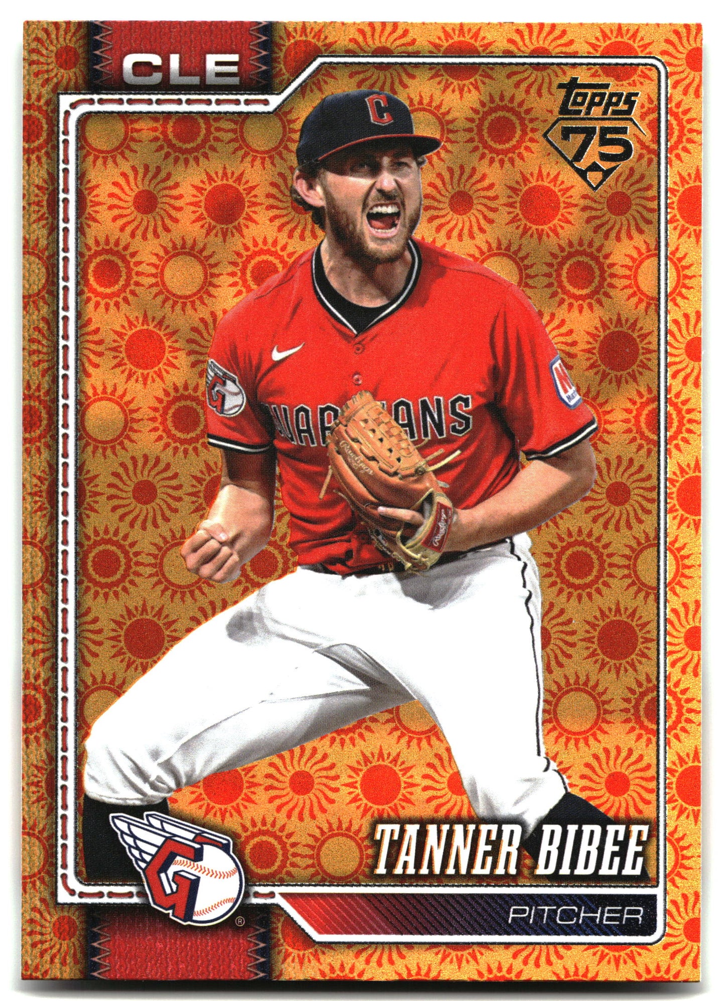 2026 Topps #618 Tanner Bibee Holiday