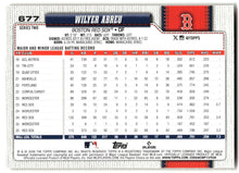 2026 Topps #677 Wilyer Abreu Holiday back