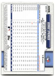 2026 Topps #455 George Springer Holiday back