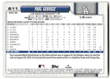 2026 Topps #611 Paul Gervase Holiday back