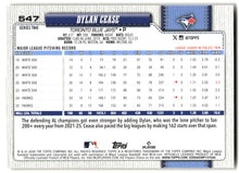 2026 Topps #547 Dylan Cease Holiday back