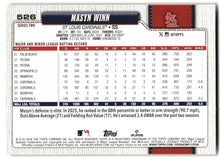 2026 Topps #526 Masyn Winn Holiday back