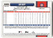 2026 Topps #585 Ian Happ Holiday back
