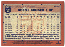 2026 Topps #91B2-16 Brent Rooker 1991 Topps Baseball 35th (Series Two) back