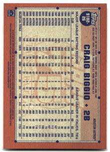 2026 Topps #91B2-26 Craig Biggio 1991 Topps Baseball 35th  (Series Two) back