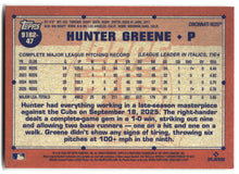 2026 Topps Hunter Greene 1991 Topps Baseball 35th (Series Two) baseball back