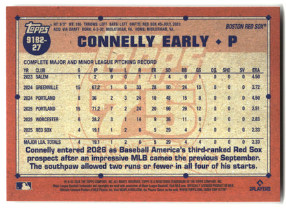 2026 Topps Connelly Early 1991 Topps Baseball 35th (Series Two) baseball back