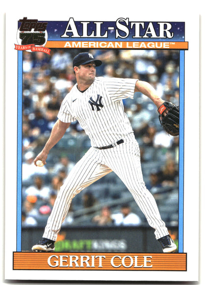 2026 Topps #91AS-43 Gerrit Cole 1991 Topps Baseball 35th Anniversary All-Stars