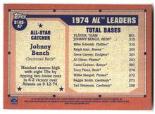2026 Topps #91AS-47 Johnny Bench 1991 Topps Baseball 35th Anniversary All-Stars back