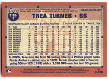 2026 Topps Trea Turner 1991 Topps Baseball 35th (Series Two) baseball back